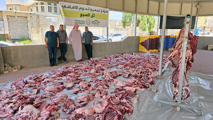 الاغاثة 48: جمع 20 طنًا من لحوم الأضاحي من النقب وتوزيعها على العائلات المستورة في مجتمعنا العربي